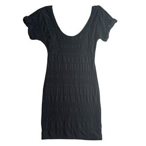 Black Free People mini low neck and back dress